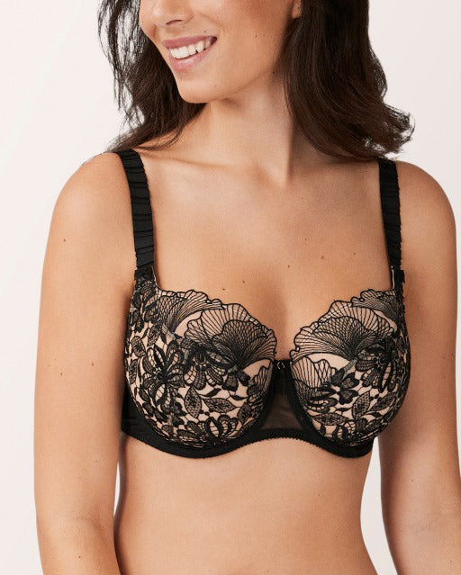 Empreinte Agathe Underwire Low-Necked Bra - Black