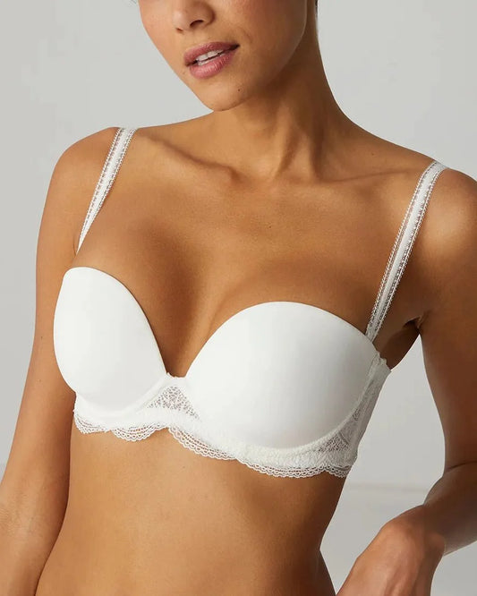 Simone Perele Karma Strapless Plunge Bra - Ivory