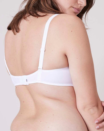 Simone Perele Saga Sheer Demi Bra - White